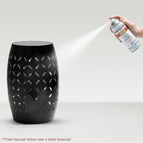 Vista 275 de Rust-Oleum 7776830 Stops Rust Spray Paint, 12 oz, Flat Black