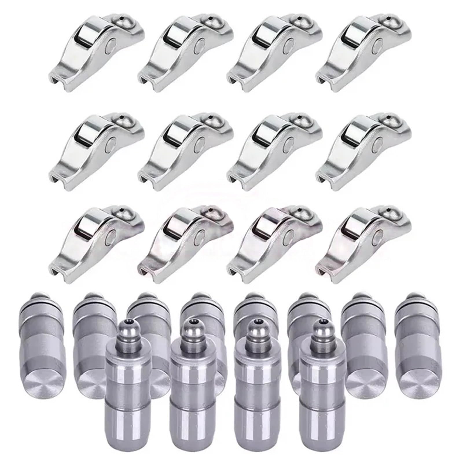 Kasdpmnb 12 Pairs Valve Rocker Arm Kit Fit For Chrysler Fit For Cherokee Fit For Ford 12/24 Pairs 3L3z6564a 5L1z-6500-A Engine Rocker Arms & Valve Lifters Set