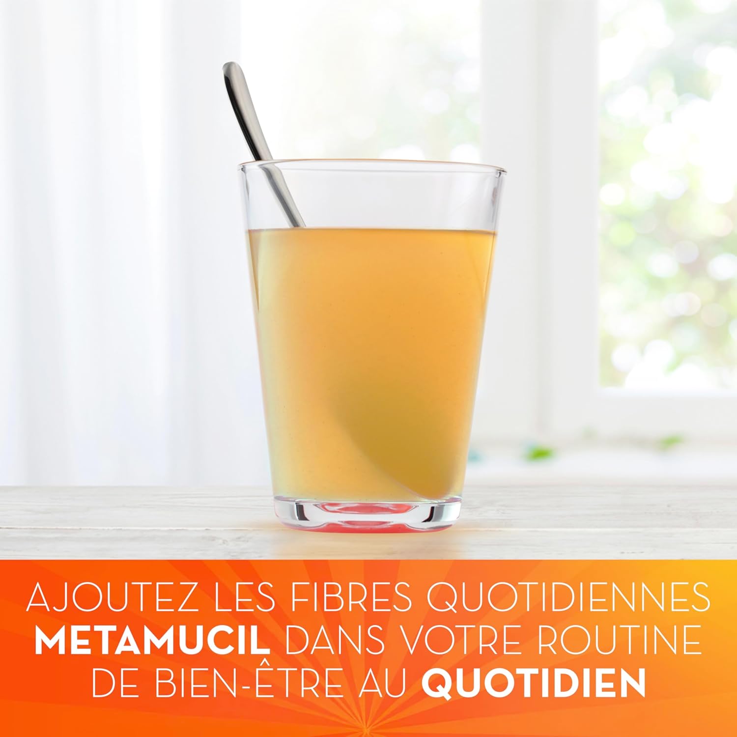 Metamucil, Daily Psyllium Husk Powder Supplement Packets, Sugar-Free, 4-in-1 Fibre for Digestive Health, Orange Smooth Flavored Drink, 44 Servings - Image 5