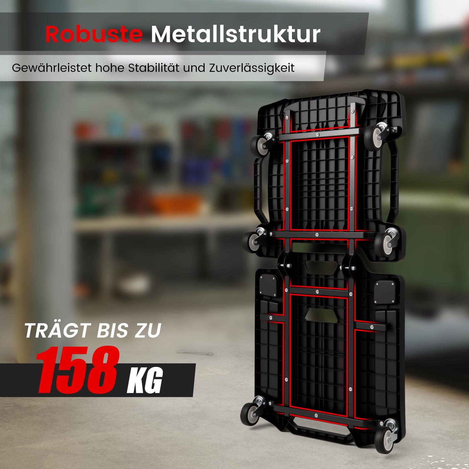 GOPLUS Rollbrett, Transportroller mit 500 kg Tragfähigkeit und 6 beweglichen Rollen, Montagerollbrett mit Kopfstütze, Werkzeugablagen, Werkstattliege für Garage, Werkstatt & Kfz-Reparaturen