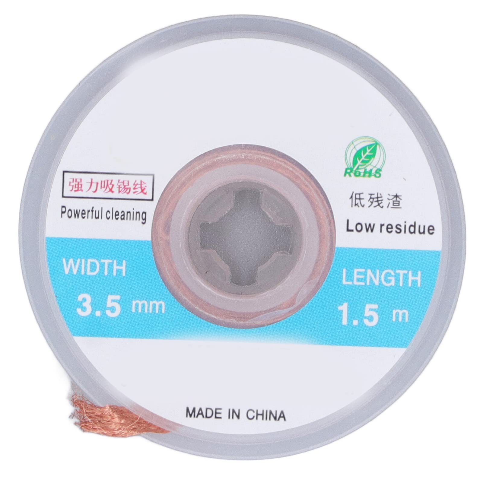 Yosoo Health Gear Stoppino per Saldatura Stoppino Dissaldante in Rame 5 Pezzi 3,5 Mm X 1, M Treccia per Rimozione Saldatura BGA PCB Dimensioni Compatte Facile da Trasportare per Riparazioni