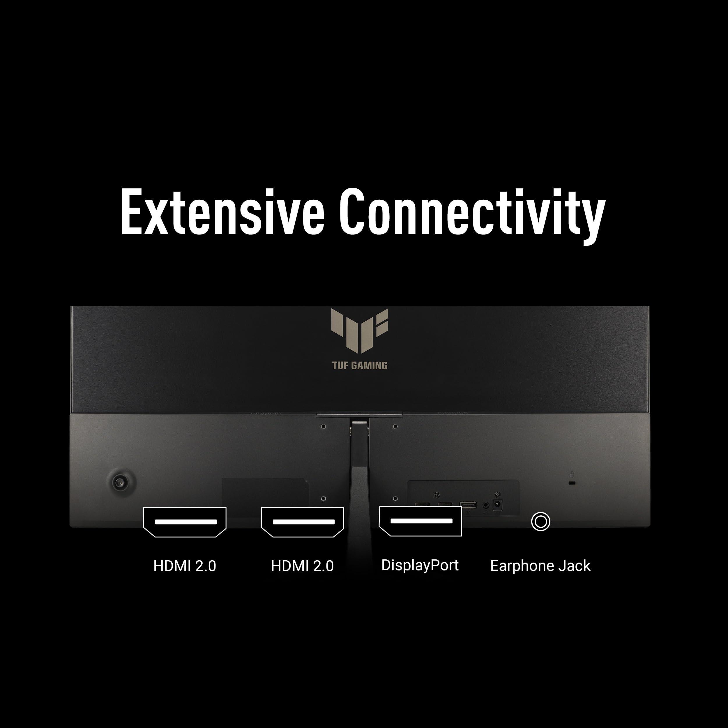 TUF Gaming Series 5 ekran do gier, VG249Q5R, 23,8 cala, Full HD (1920 x 1080), 200 Hz, szybki IPS, ELMB, 0,3 ms do szarego (Min.), głośnik stereo, DisplayWidget Center, AI Visual
