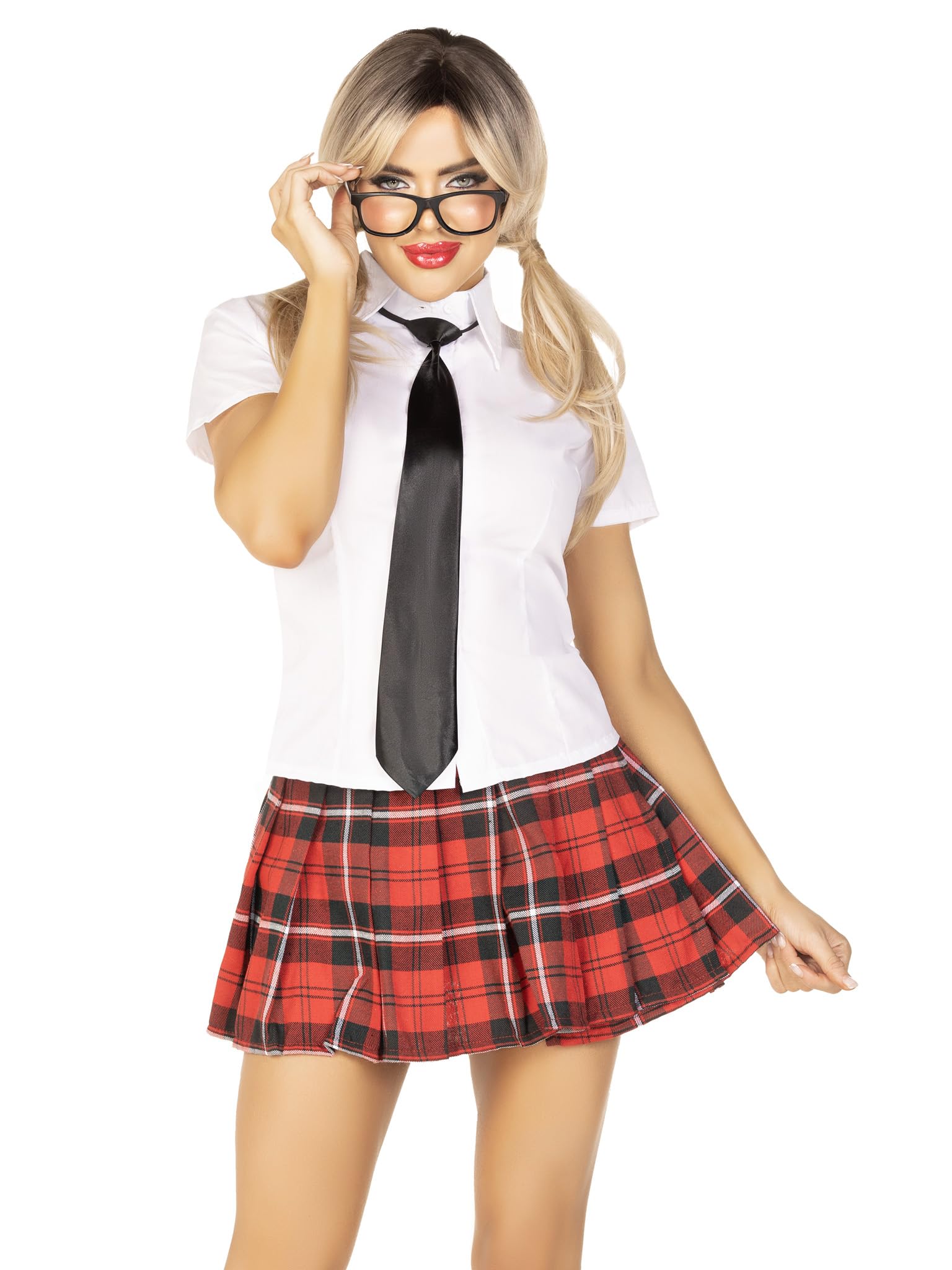 LegAvenue Private School Sweetie Kostüme white & red S