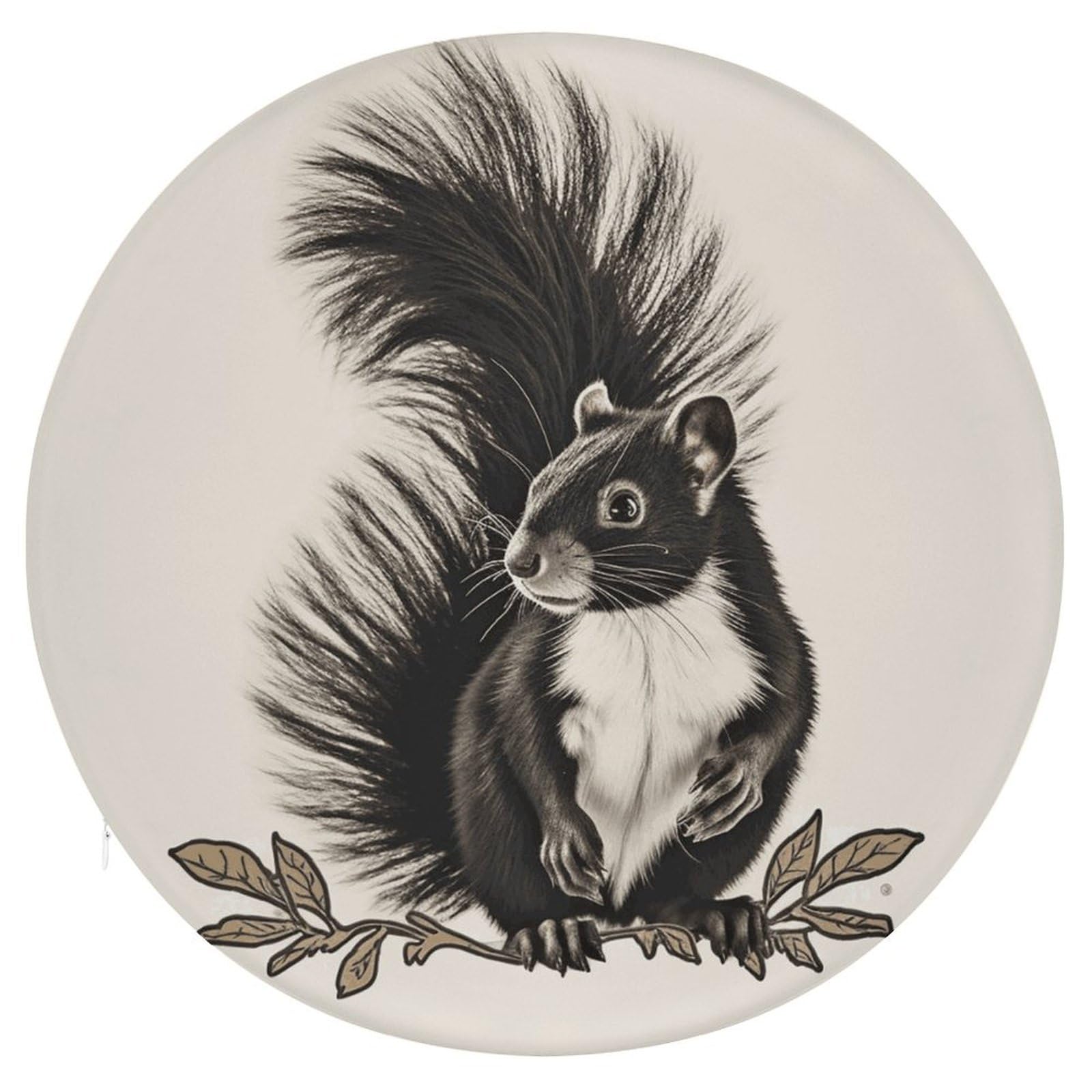 Adfgyerh Style Skunk Cushion Memory Foam Pillow Core，Seat Cushion Detachable Design，Chair Cushions Suitable For All Seasons, And Can Be Used In Offices, Dining Rooms, Homes, And Other Settings.