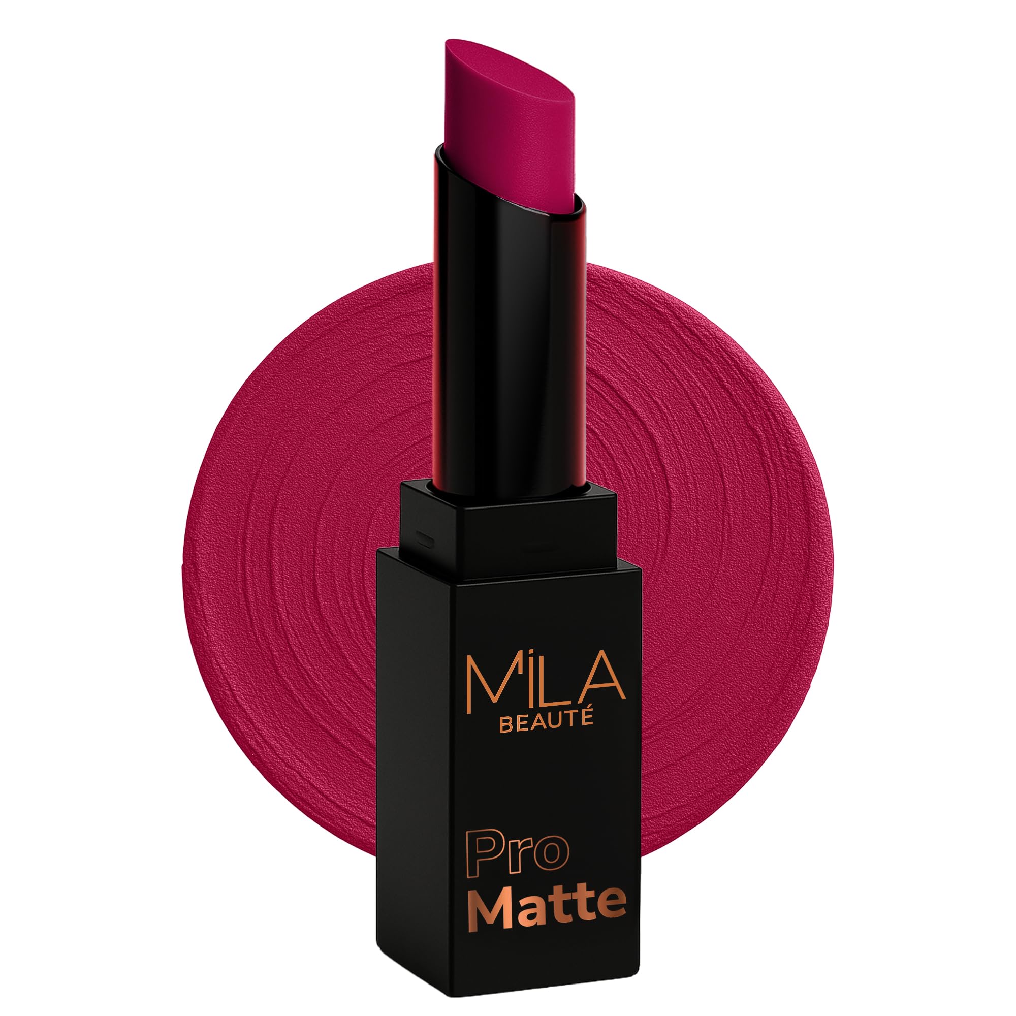 Mila Beauté Pro Matte Lipstick | Highly Pigmented & Long lasting | Semi Matte Finish | Light Weight Lipstick | Single Swipe Application | Luxurious Lip Color | Shade -(Anarkali, 4.2g)-picture-24