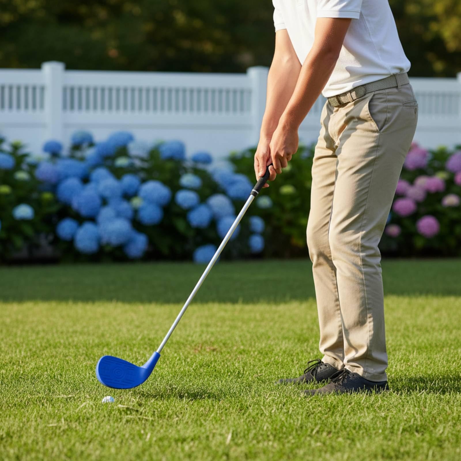 Palo de Golf Chip de Aproximación Wedge Hierro Putter con Control Preciso y Eje Largo para Empuñadura Antideslizante Adecuado para Principiantes Campo, Blue, Style to 5