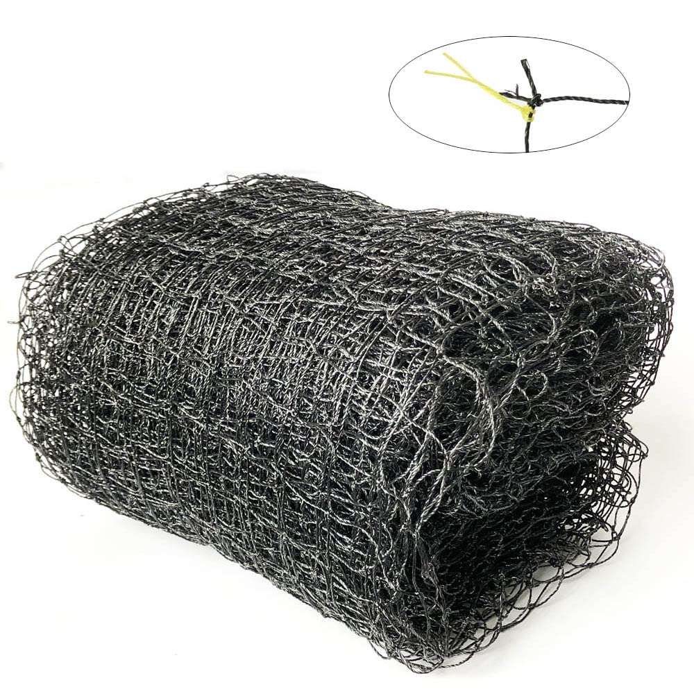 Filet de sécurité pour Chat (Filets de Balcon) avec Fil renforcé, 6x3m; résistant aux morsures; Noir