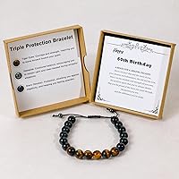 Vista 105 de Sereney Christmas Gifts for Him Son Boys Bonus Dad Father Men Boyfriend Grandson Friend as Triple Protection ID Bracelets Birthday Gifts for 9 10 11