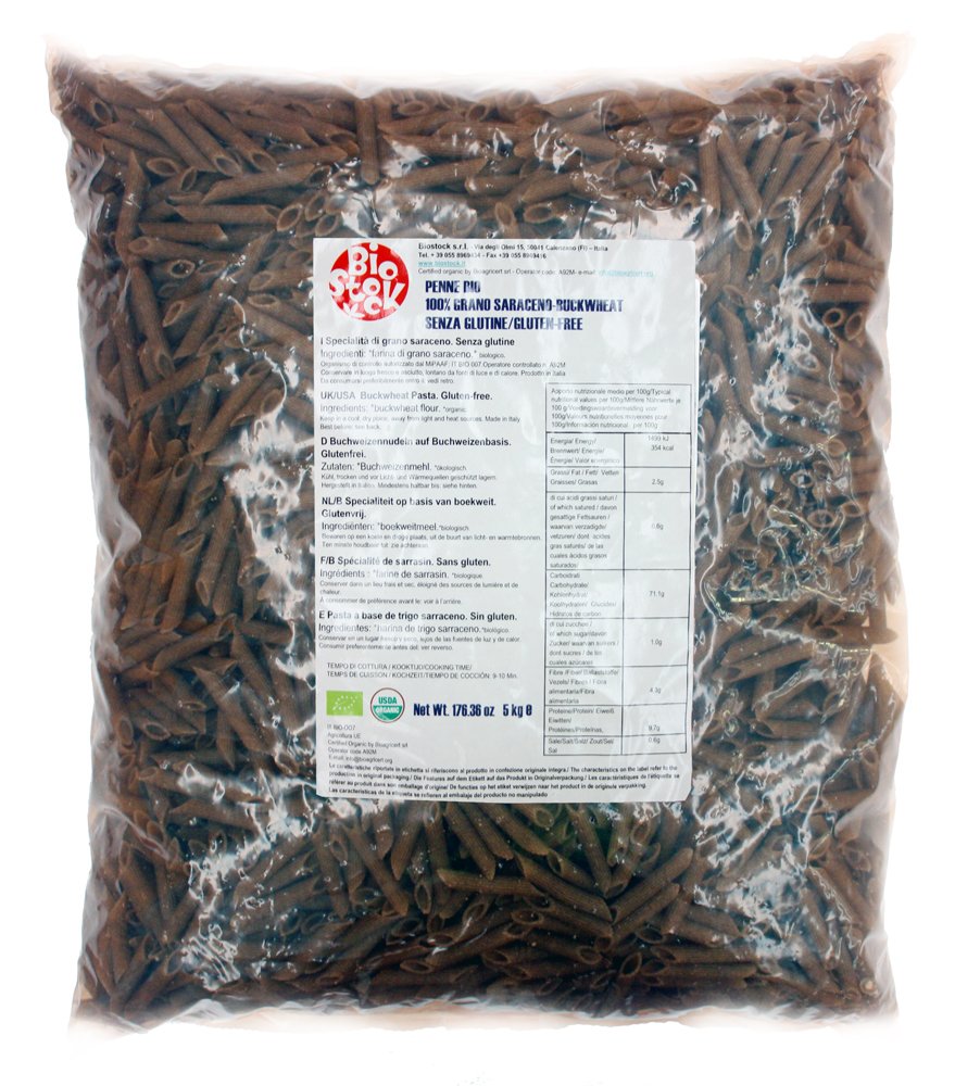 Probios - Penne de Blé Sarrasin Sans Gluten, Pack de 5 kg