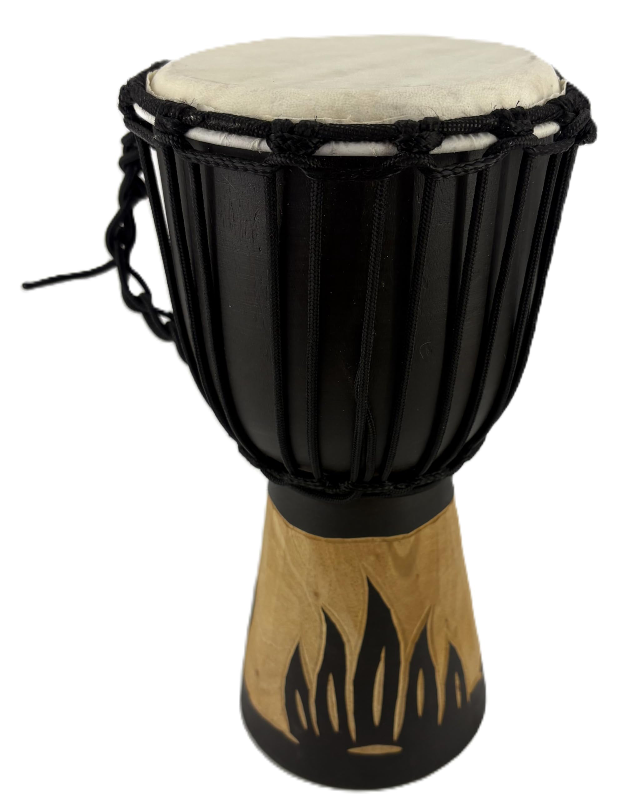 Djembe 30 Cm Per Bambini – Tamburo Africano In Legno Con Pelle Di Capra, Dipinto A Mano – Modello Giraffa M2