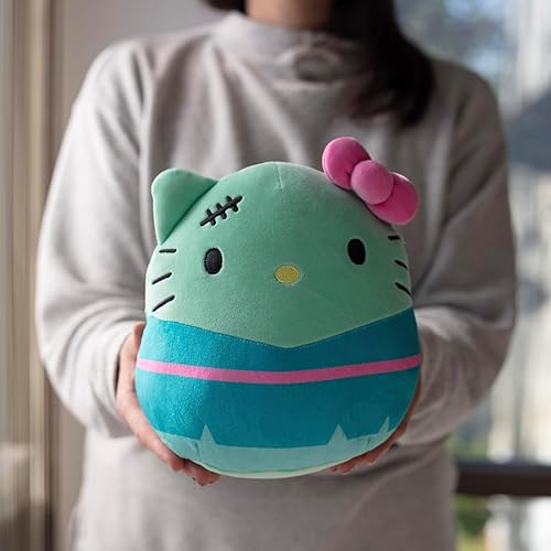 Miniatura 5 de Squishmallows Hello Kitty FrankenKitty de 8 pulgadas, con licencia oficial de Kellytoy Sanrio, juguete de peluche suave y coleccionable, añádelo a