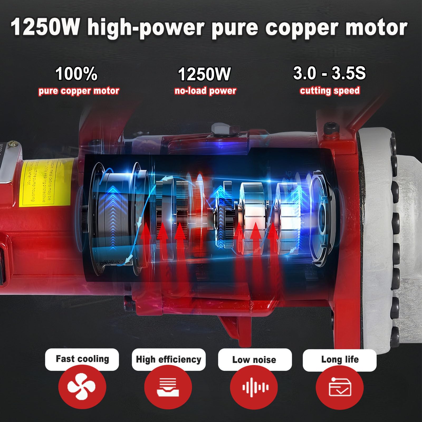 Cortadora De Varillas Corrugadas, Eléctrica, con Motor De Cobre De 1250 W, Corta Varillas De 4 A 20 Mm En 3-3,5 S. Incluye Estuche, para Construcción De Ferrocarriles Y Viviendas.