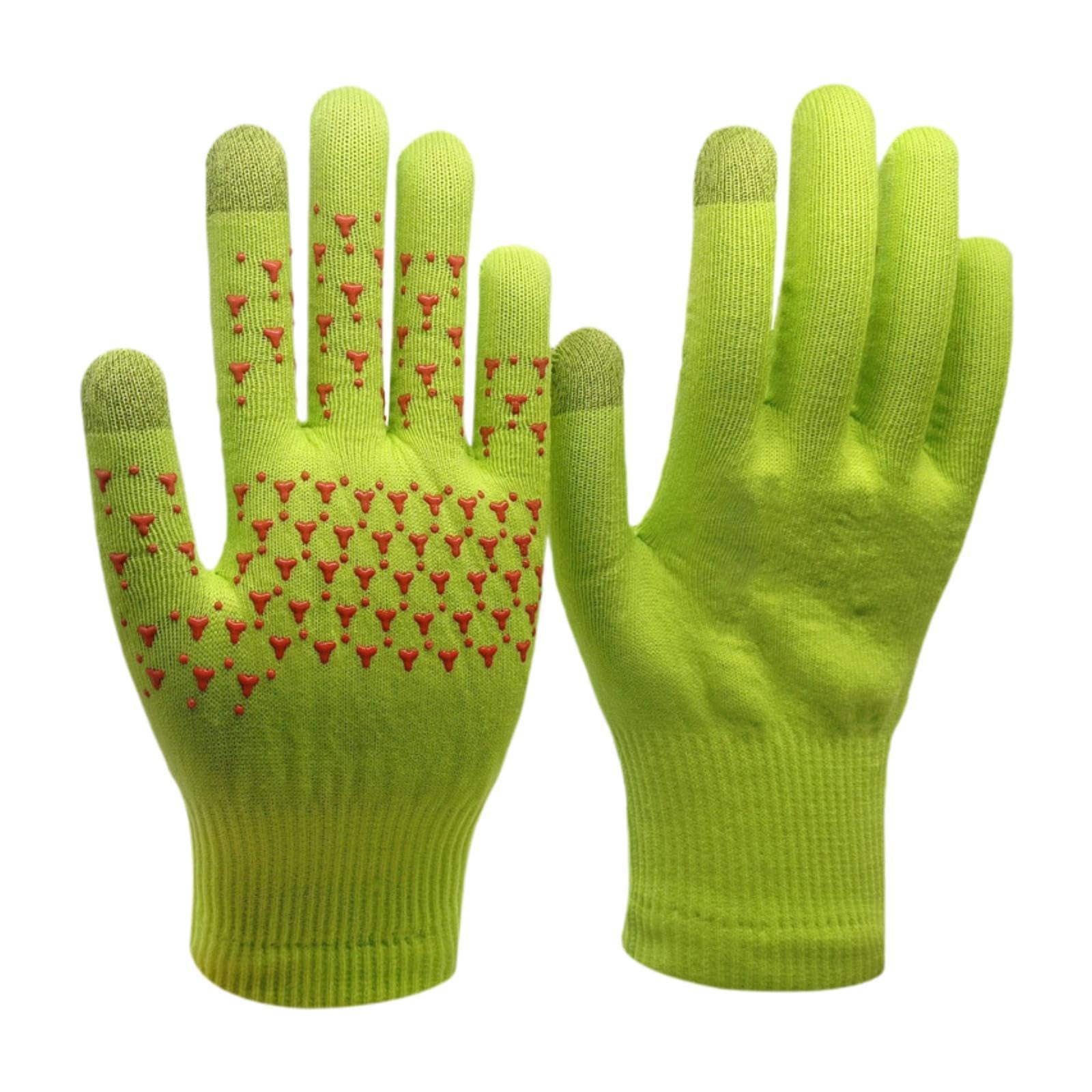 Vaveren Sports Gloves for Men Women Touchscreen Breathable Fashion Motorcycling Gloves Warm Mittens for Skating Mountaineering Skiing, Yellow