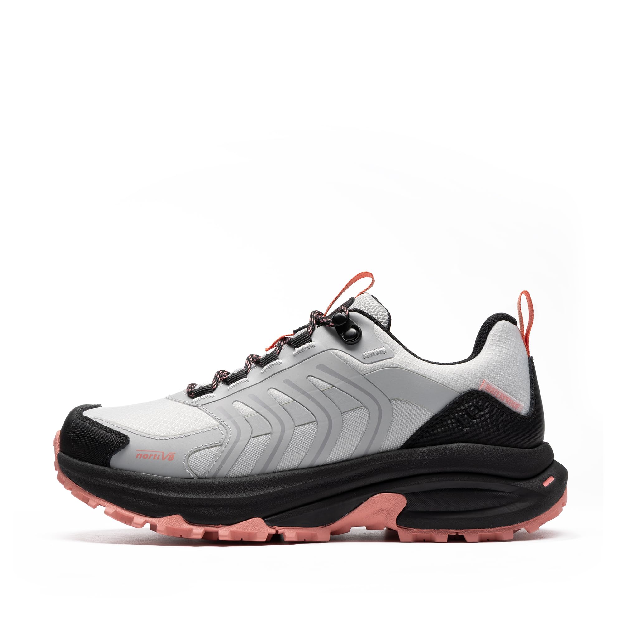 NORTIV 8 Scarpe Trekking Donna Impermeabili Leggeri da Trekking All'aperto Antiscivolo Comodi Campeggio Stivali Traspiranti alla Caviglia