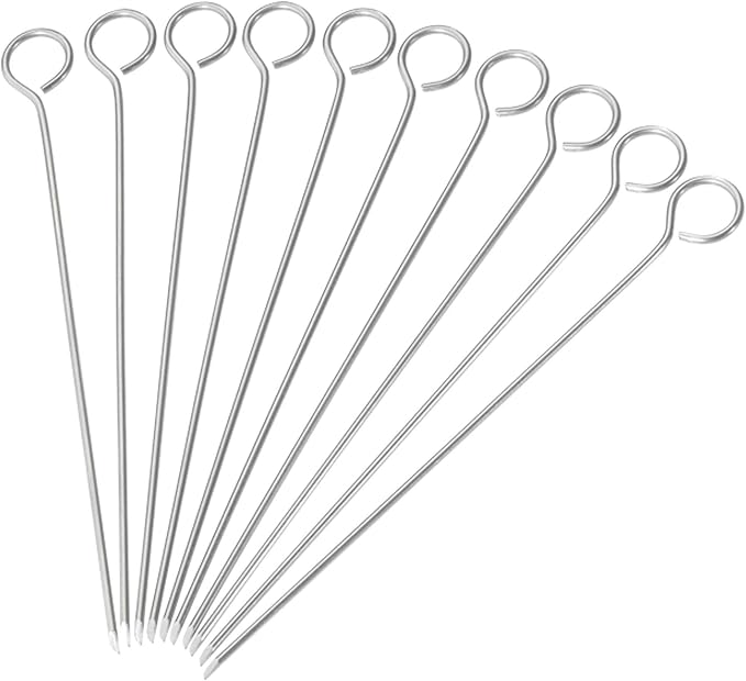 Westmark 10 Rouladennadeln, 10 cm, Edelstahl, Silber