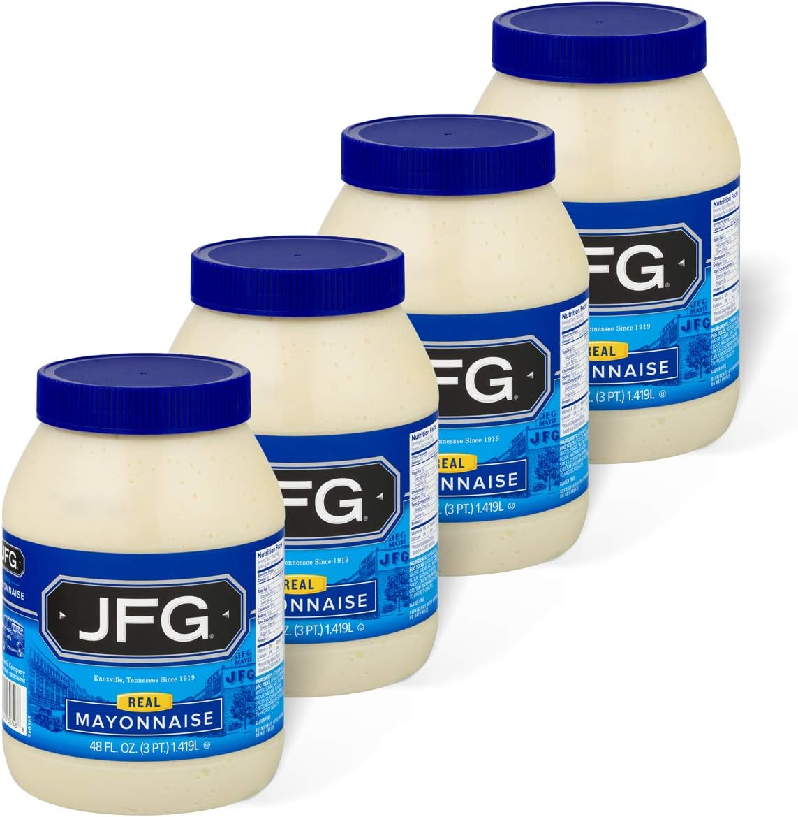 JFG Real Mayonnaise 48 oz. Jar (Pack of 4)