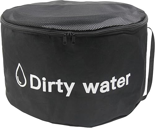 Bolsa de almacenamiento de manguera de agua para autocaravana mejorada con cierre de doble cremallera, bolsa de manguera de agua de 18 x 10 pulgadas