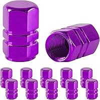 Vista 8 de JUSTTOP - Tapones para válvula de neumático de coche, 12 tapas de aire, universales para autos, SUVs, bicicletas, camiones y motocicletas, color gris