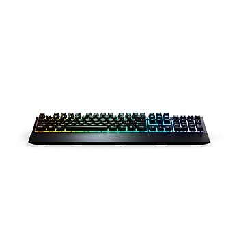 Amazon | SteelSeries Apex 3 RGB ゲーミングキーボード – 10