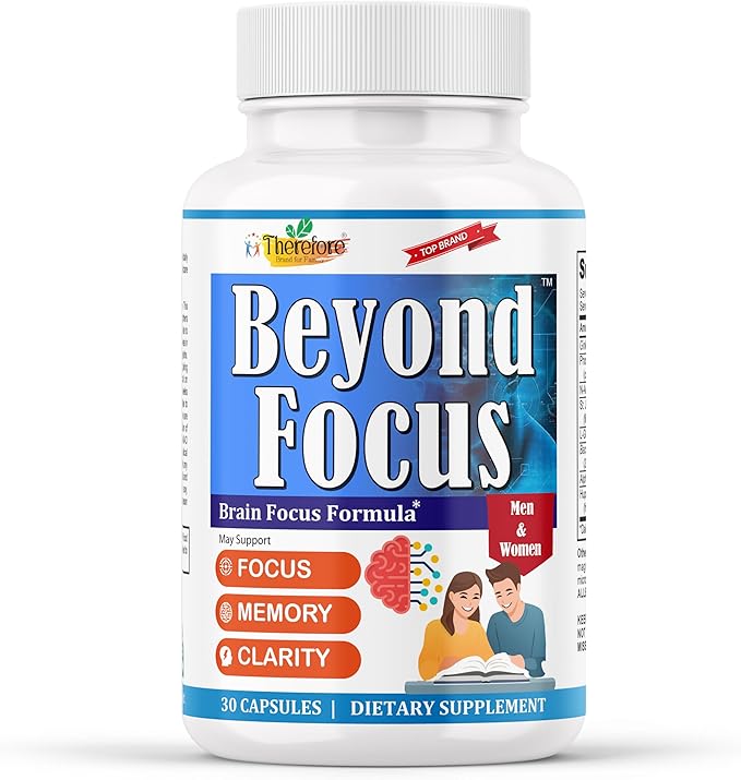 Therefore Brain Supplement Memory & Brain Health Support, Memory Booster & Focus