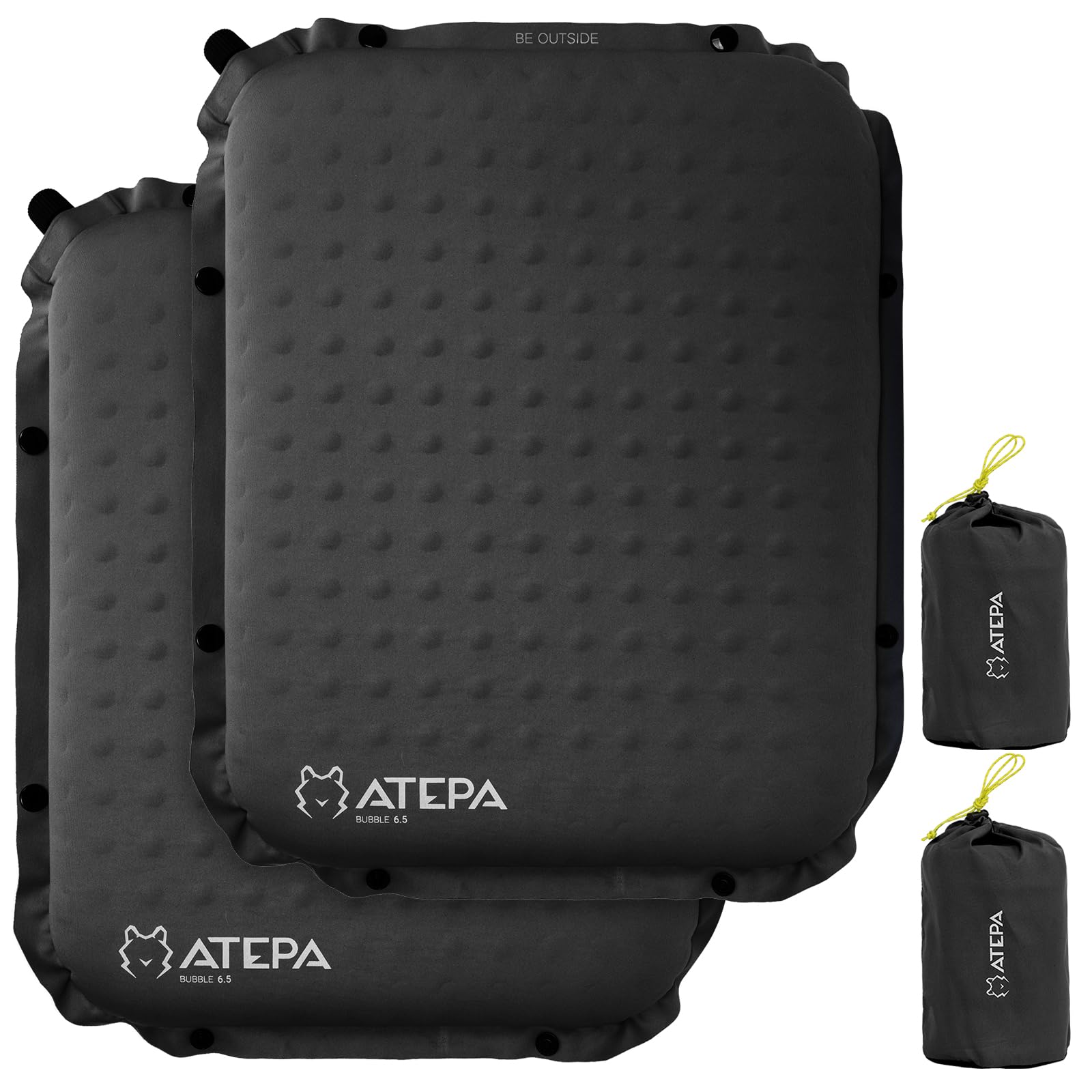 Photo 1 of ATEPA Inflatable Seat Cushion, XL, 2 Pack Black
