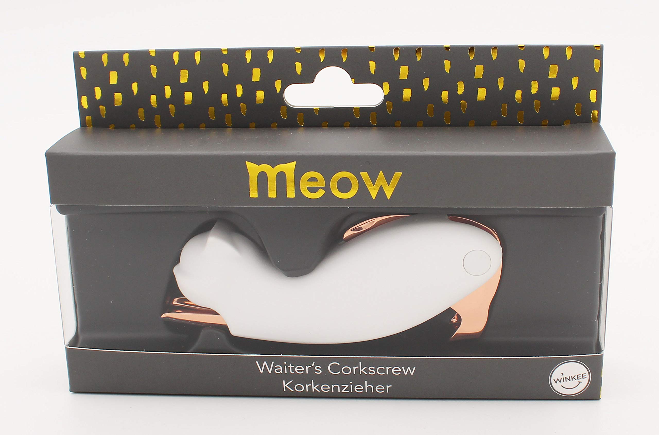 Cavatappi A Forma Di Gatto - Coltello Da Cameriere Con Apribottiglie E Tagliafogli - Foto 4