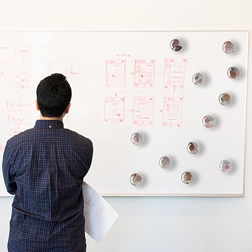 Miniatura 6 de 12 imanes de vidrio para nevera, diseño de líneas artísticas para nevera, decoración para manualidades, imanes de nevera fuertes para cocina,