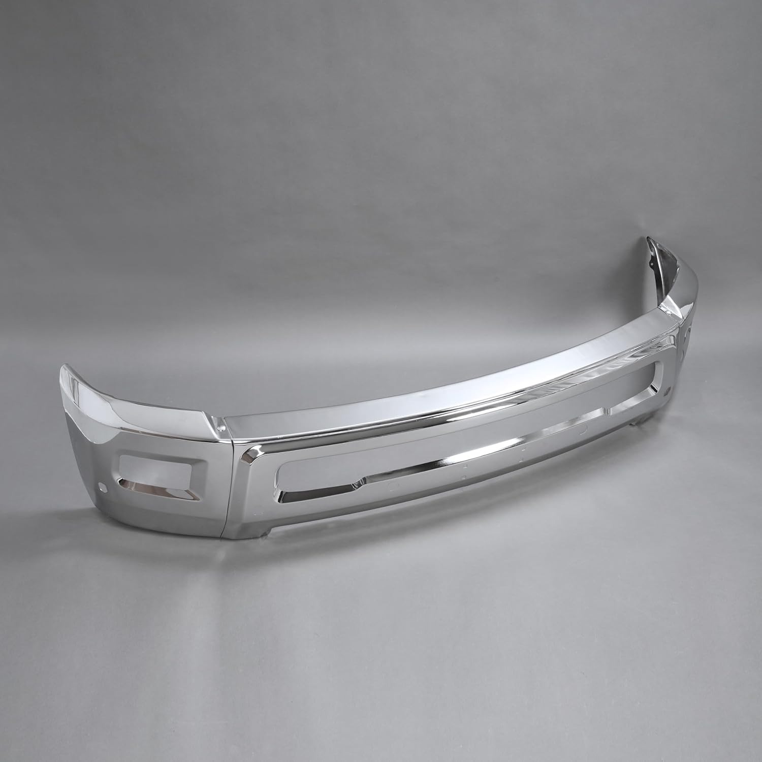 Front Bumper Face Bar 3Pcs Compatible with 2010 Dodge Ram 2500 3500 & 2011-2018 Ram 2500 3500 W/Fog Lamp & Park Sensor Holes Replace 68260085AA CH1002405 Steel Chrome Silvery