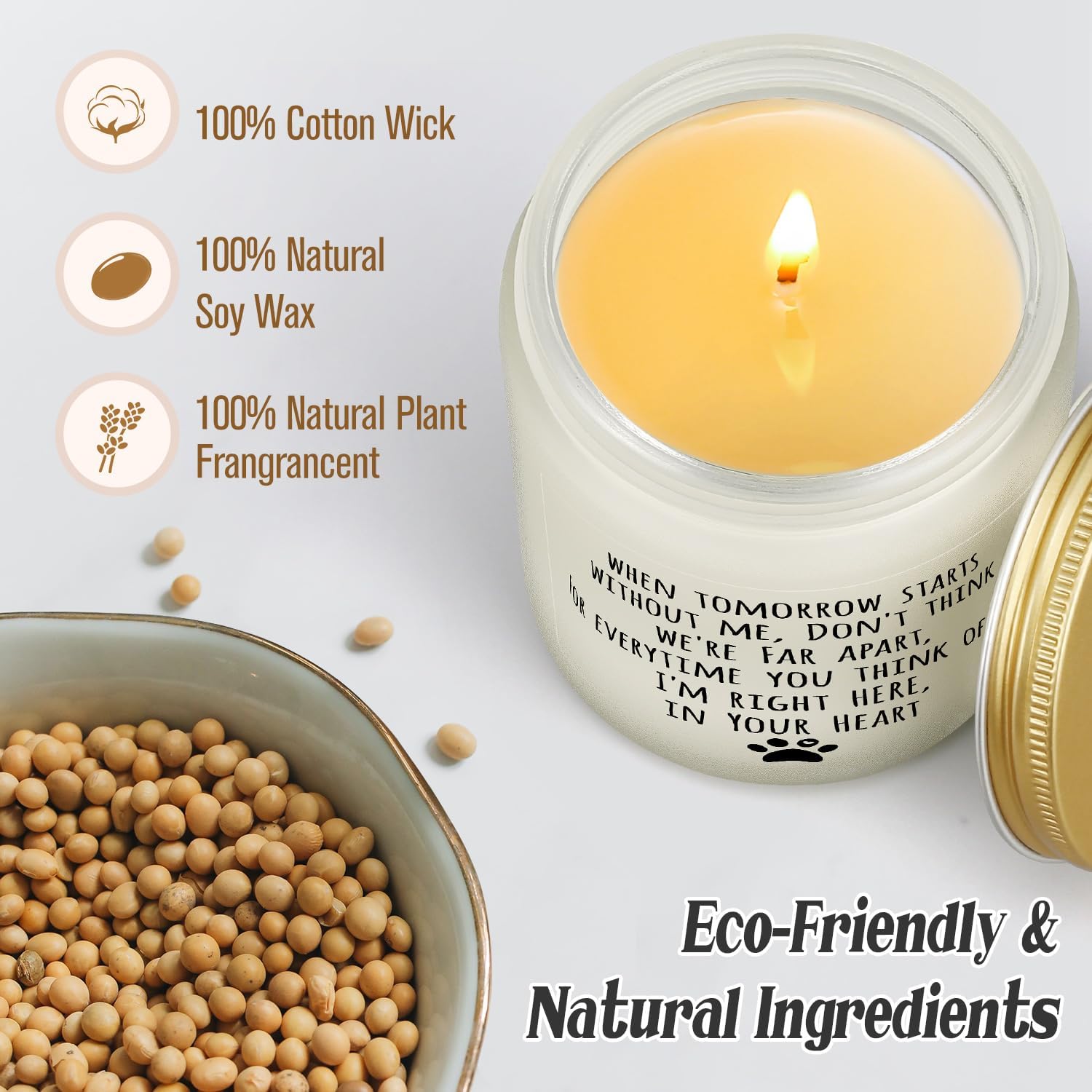 Dog Memorial Gifts for Loss of Dog, Pet Loss Gifts, Sympathy Candle for Cats Doggie Passing Away, Bereavement Remembrance Grief Condolence Present for Pet Lovers Friends Families in Memory of Doggie - Image 5