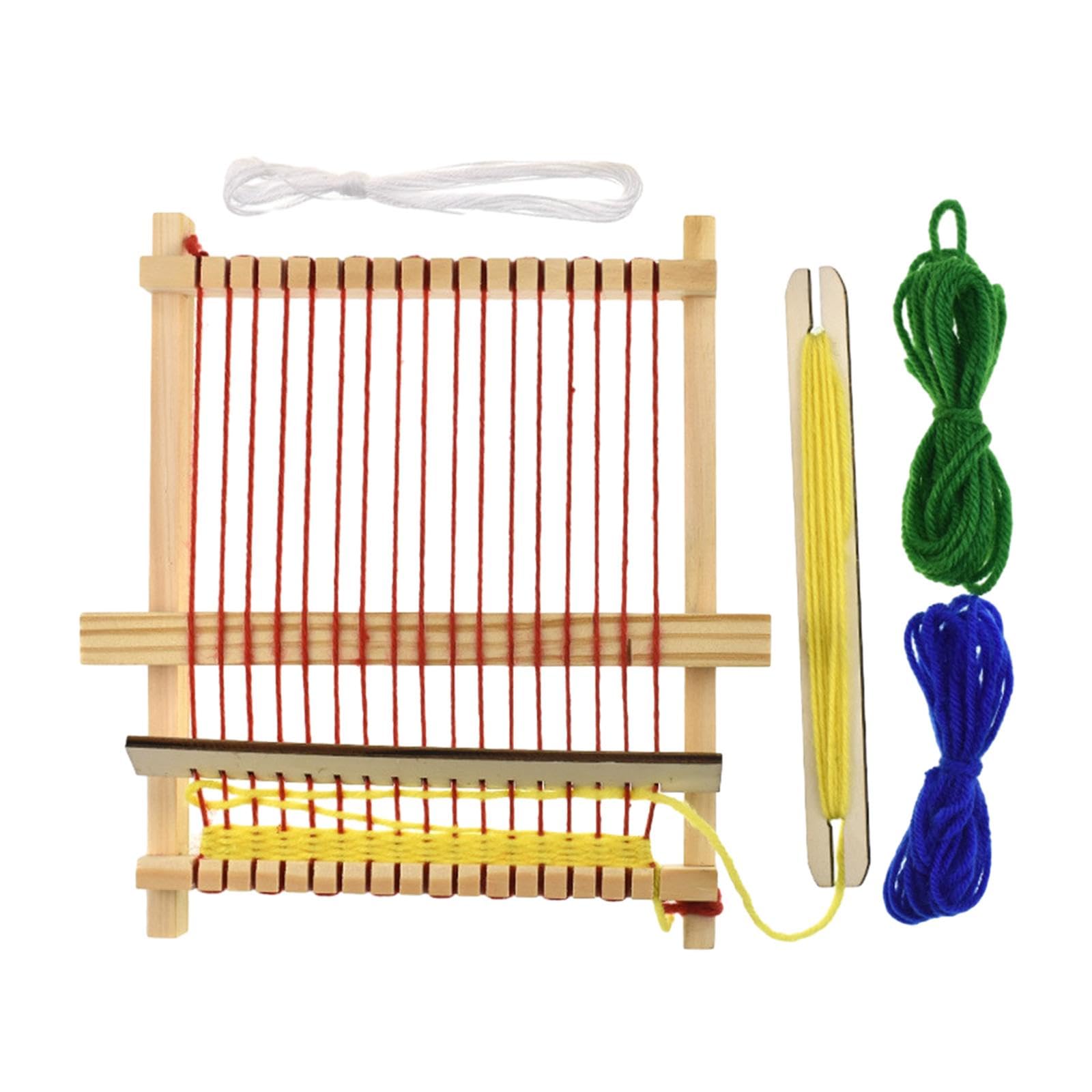 FABLOFT Wooden Weaving Loom DIY Hand Knitting Weaving Machine for Knitter Mats Purse|1 Set Wooden Weaving Loom|Weaving Looms| Needlecrafts Yarn |Crafts | Premium Product for Home, Office or Profession-image-18