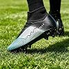 Botines de fútbol unisex de caña alta AG/FG con soporte de tobillo, antideslizantes para hombre, mujer y jóvenes, entrenamiento y partido en césped artificial 3