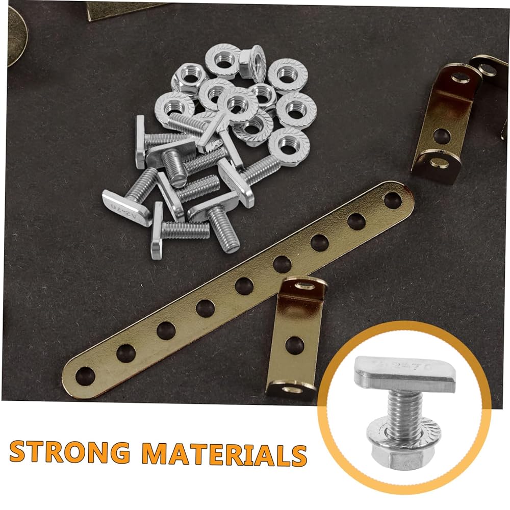 20-Piece Stainless Steel Nut and Bolt Set with Lock Washers for Secure, Long-Lasting Assembly view 3