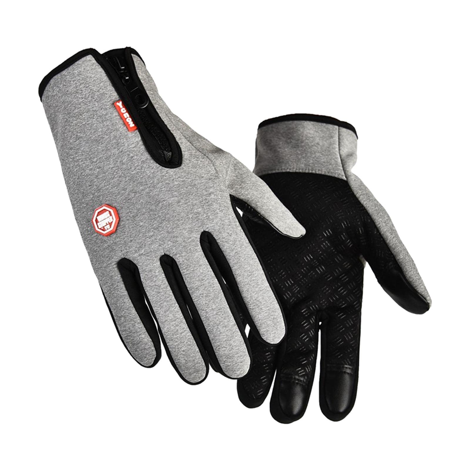Guanti da Skateboard con Protezione da Impatto e Polsiere Regolabili, Nero, M