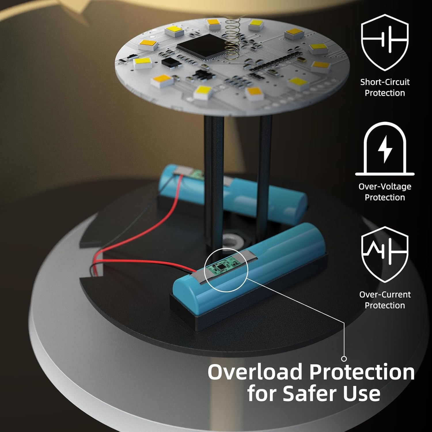 Cordless Table Lamp Set of 2 with Portable USB Rechargeable Dock, LED Wireless Touch Desk Lamps with Remote, 3 Color Stepless Dimmable, for Bedroom Night Lights Dining Outdoor Patio Restaurant