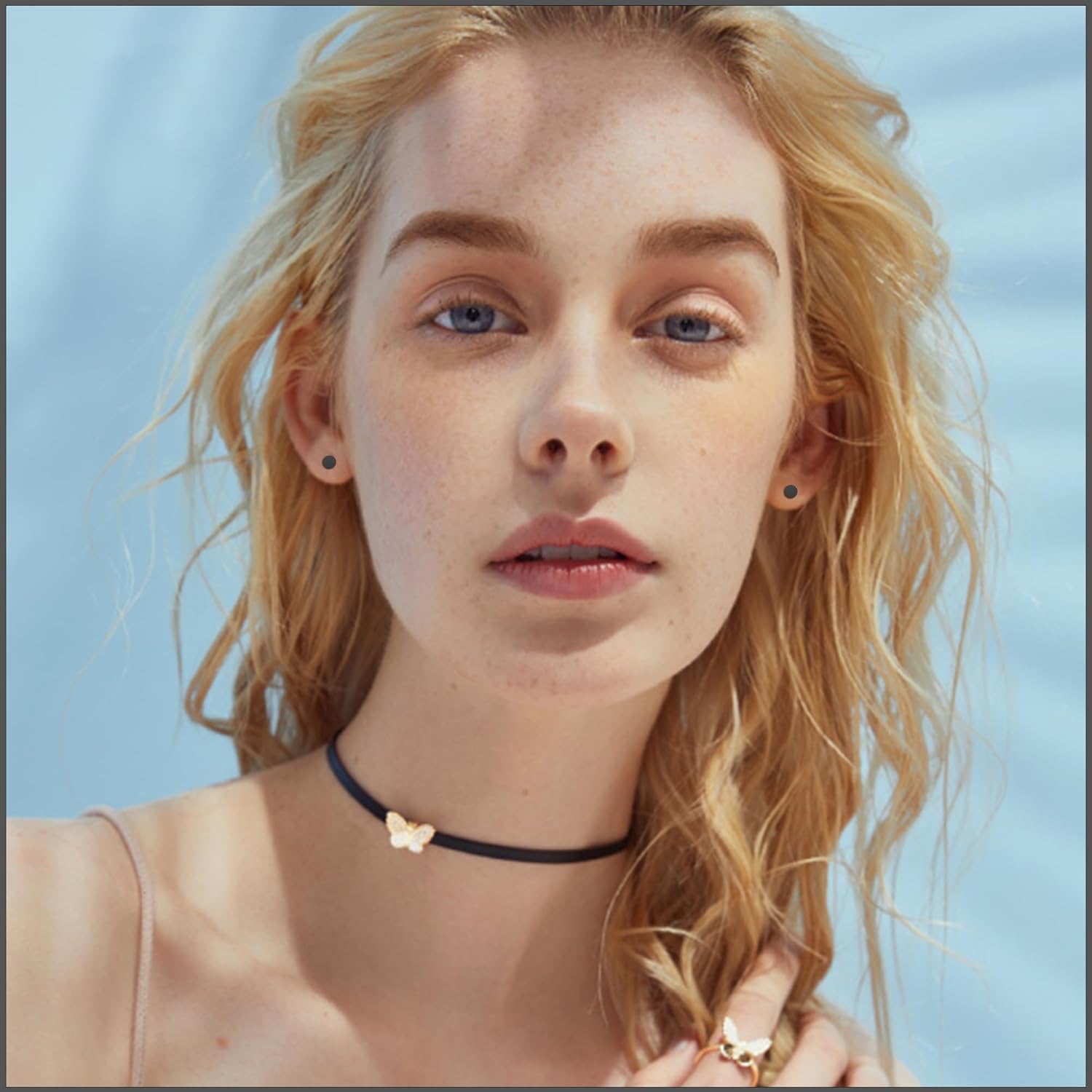 ZDE Women Earrings Threadless Flat Back Dot Earrings Titanium Hypoallergenic Cartilage Non-Nickel Black/Silver/Gold/Pink Push in Earrings Studs for Sensitive Ears Simple Classic Earstuds - Image 6