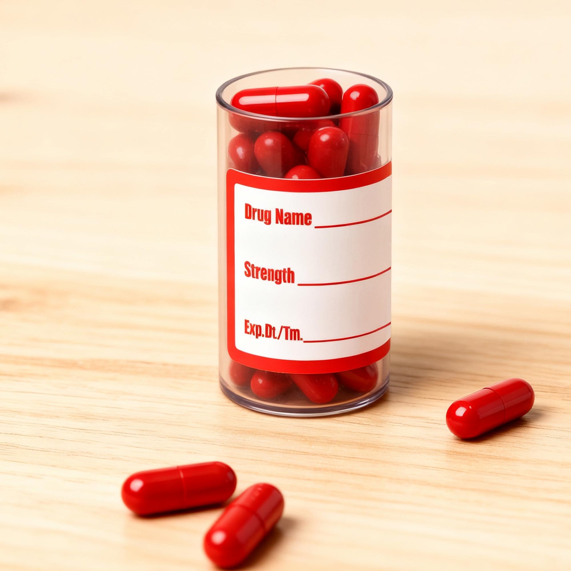 Drug Name Label Stickers 1x2 Inch for Pharmacy Veterinary Medication — Amazon image 4