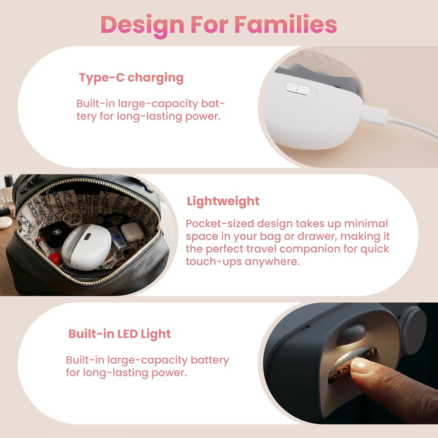 Electric Nail Clipper, Upgraded Electric Nail File with Adjustable Speeds, Automatic Nail Trimmer with LED Light & Storage, Safe for Baby Kids Adults Seniors, Gifts for Women Men Mom Senior