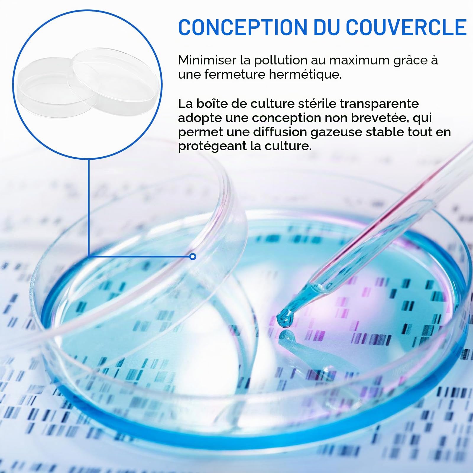Boîtes de Pétri en verre avec couvercle : 10 boîtes de Pétri stérile transparentes, 90 x 20 mm, bol de culture cellulaire Petri en verre borosilicate, boîtes de pétri en verre autoclavables