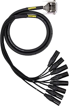 Mogami Gold 8 Channel DB25-XLR Male Snake Cable 5 Feet by Mogami