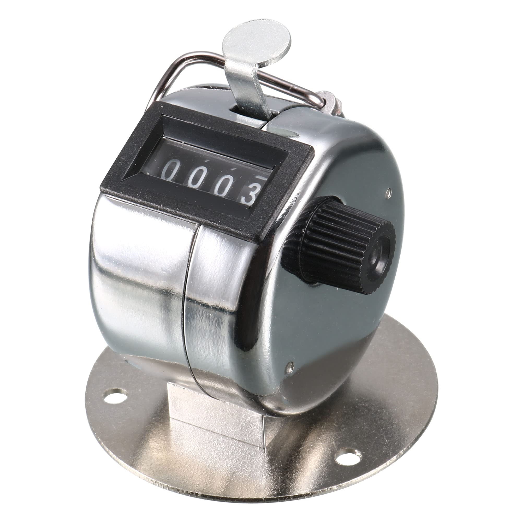 Uxcell Sourcingmap 4 Digit Number Clicker Golf Manual Hand Tally Mechanical Palm Click Counter Arithmometer