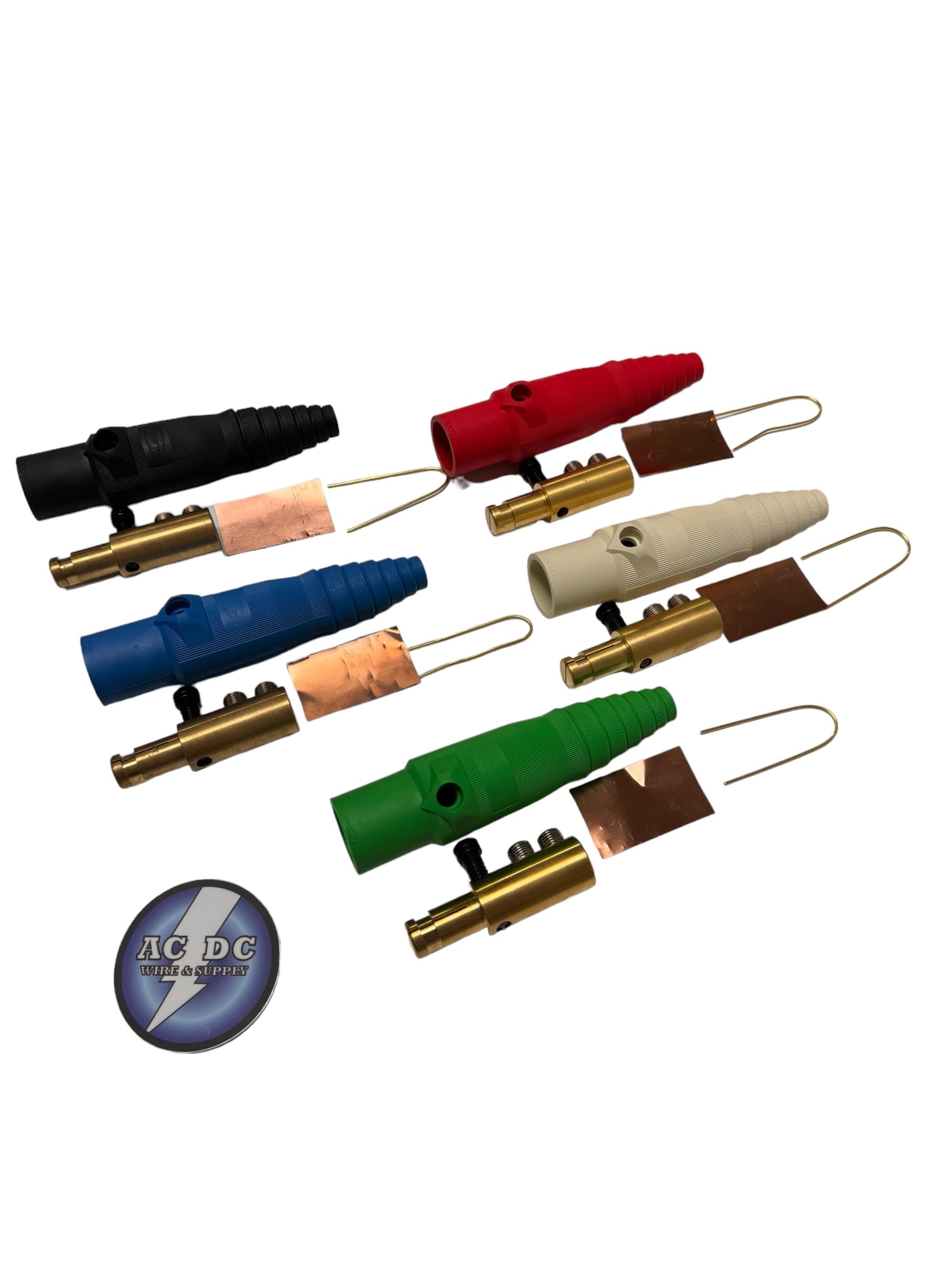 Junman 400A Camlock Conectores De Alimentación 5 Colores, 5 Machos Y 5