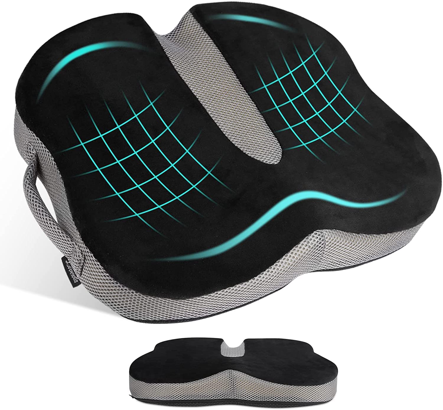 Levesolls Cojin Coxis de Gel para Asiento Silla Oficina con Ruedas