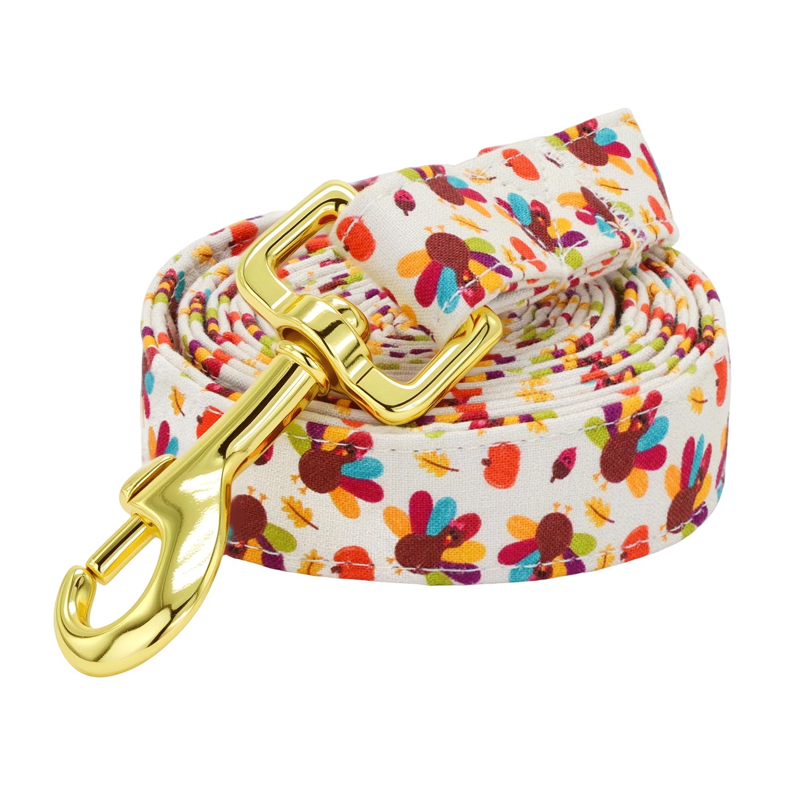 Bobo Rainbow Dog Leash, Christmas Dogs Leashs Turkey Print Adjustable Dog Leash for Small Boys and Girls Dogs โ image 1