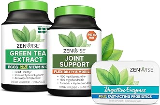 Zenwise Health Green Tea Extract, Joint Support, Free Travel Size Enzymes