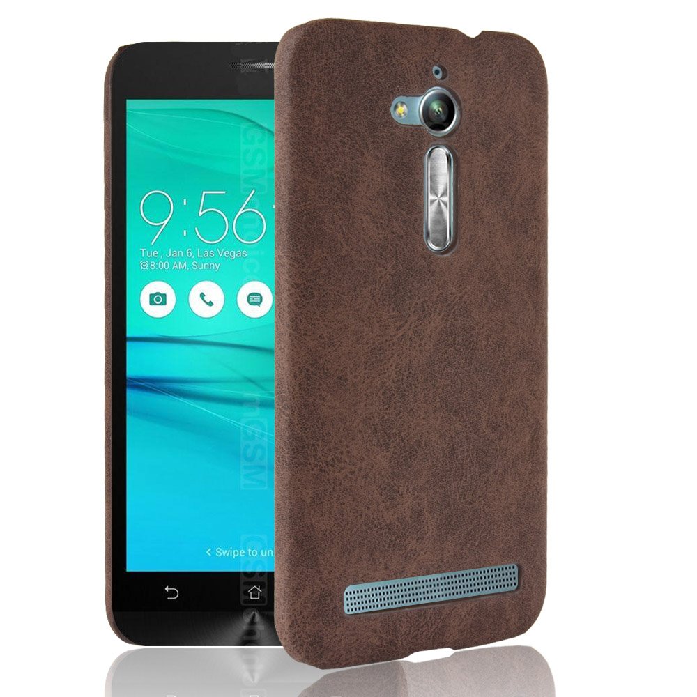 Case for Asus Zenfone Go ZB500KL Case PC Hard Cover brown P-Asus Zenfone Go ZB500KL-Tan