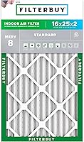 Vista 82 de Filterbuy 15x20x1 Air Filter MERV 8 Essential Dust & Allergy Defense (1-Pack), Electrostatic Pleated HVAC AC Furnace Filters Replacement, Made in