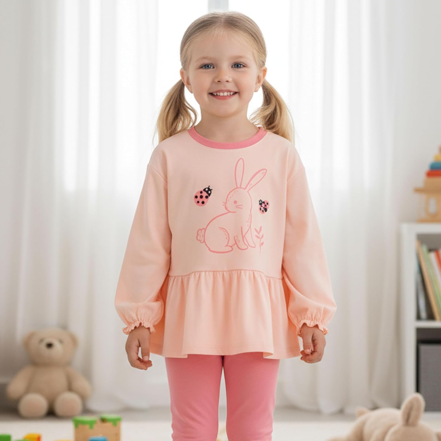 UMELOK Girls 2 Piece Playwear Set Pant and Top Sweatsuit Outfit Clothes - Image 3