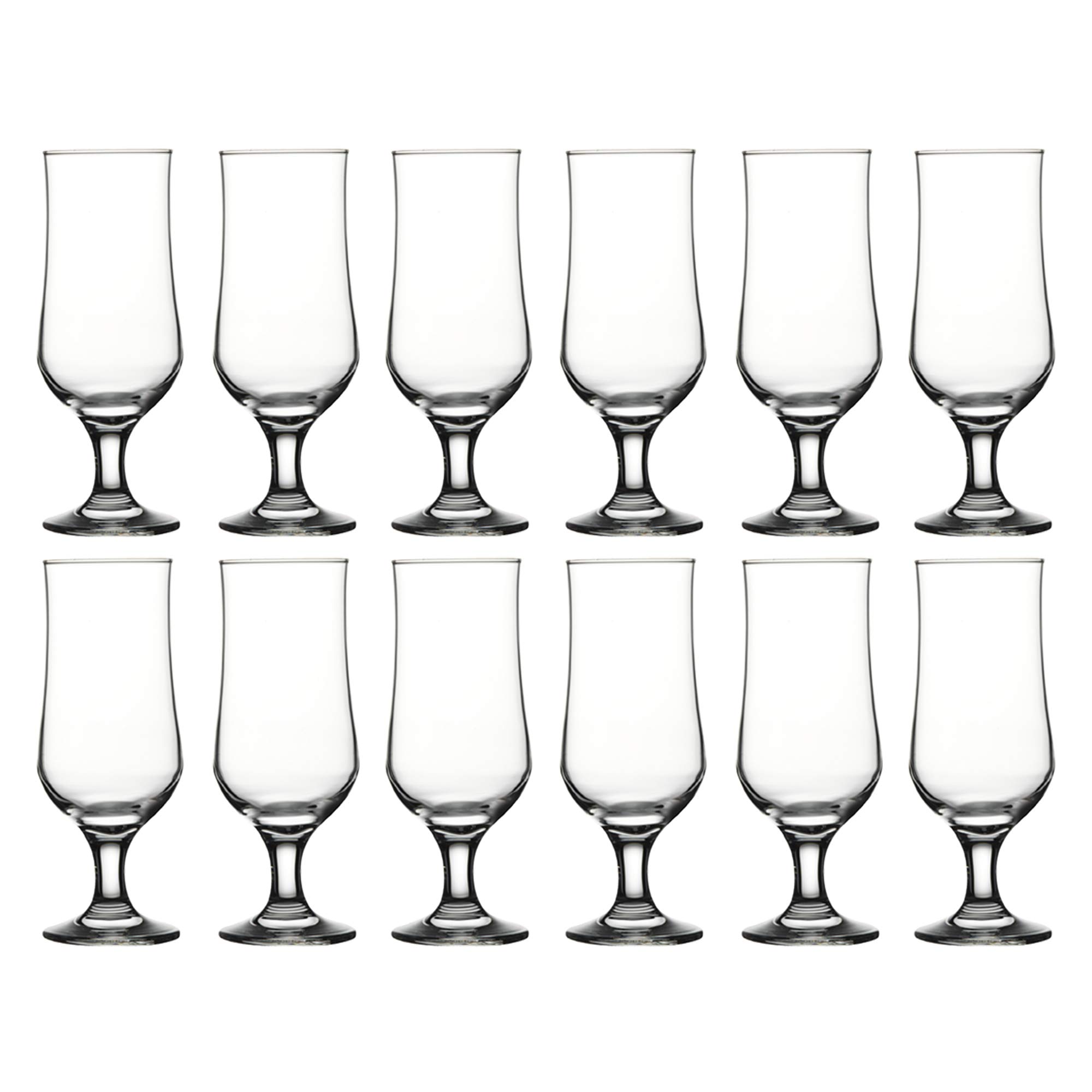 Queensway Home & Dining 385ml Stemmed Beer Glass Set 6 Tulip Pilsner — image 1
