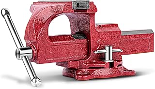 Forward 1304 4 Inch Home Vise Ductile Iron 4" Bench Vise Homeowner's Vice with Anvil and Swivel Base