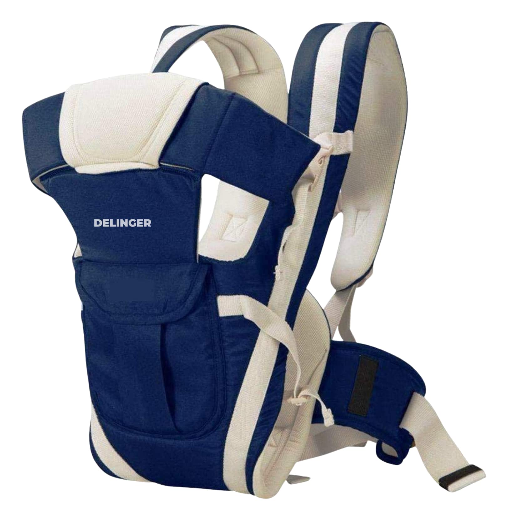 DELINGER Baby Carrier Bag for 0 to 2 Year New Born Baby 4 in 1 Adjustable Back Front with Safety Belt (Neavy Blue)-image-23